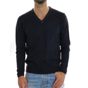 MAGLIA SCOLLO V BASIC RETOIS BLU